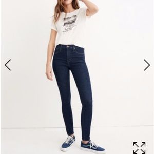 Madewell 10 inch high rise skinny jeans